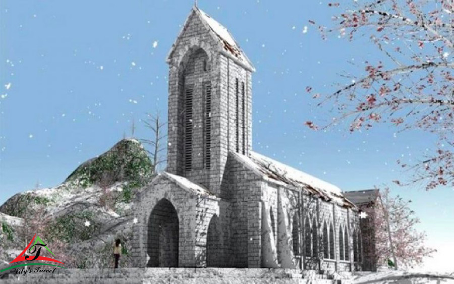 Stone church in sapa