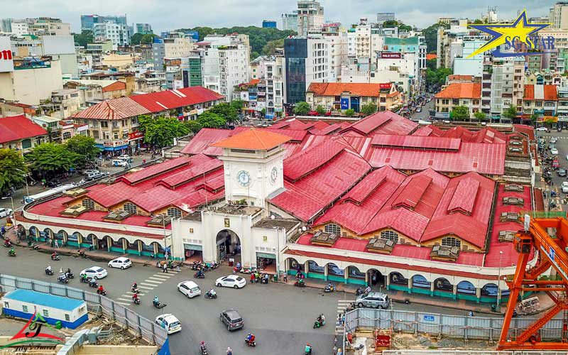 The unique articheture of Ben Thanh market
