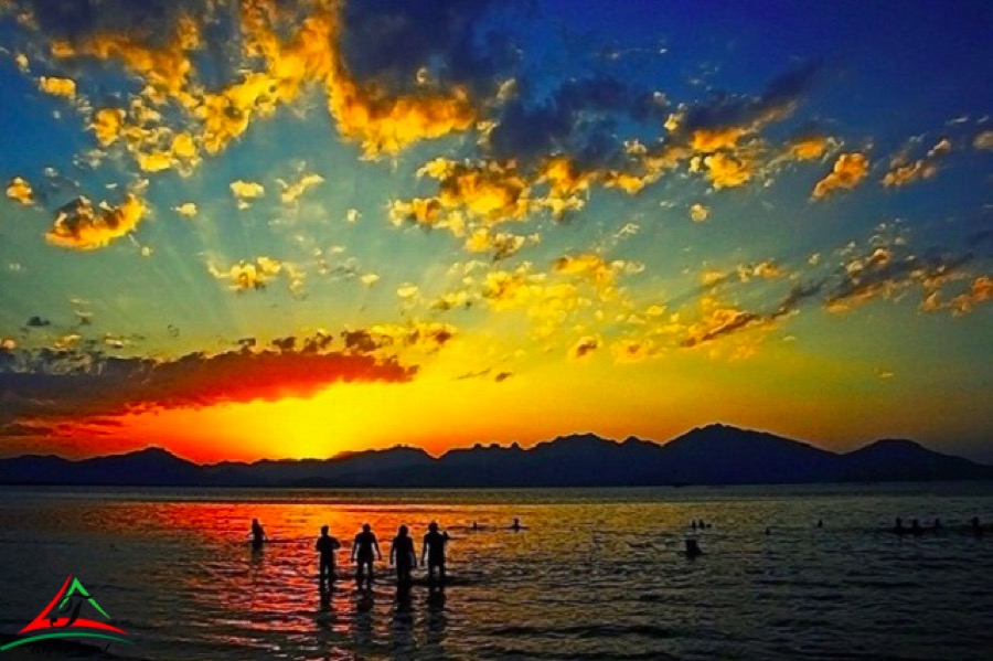 Xuan Thieu Beach at the evening