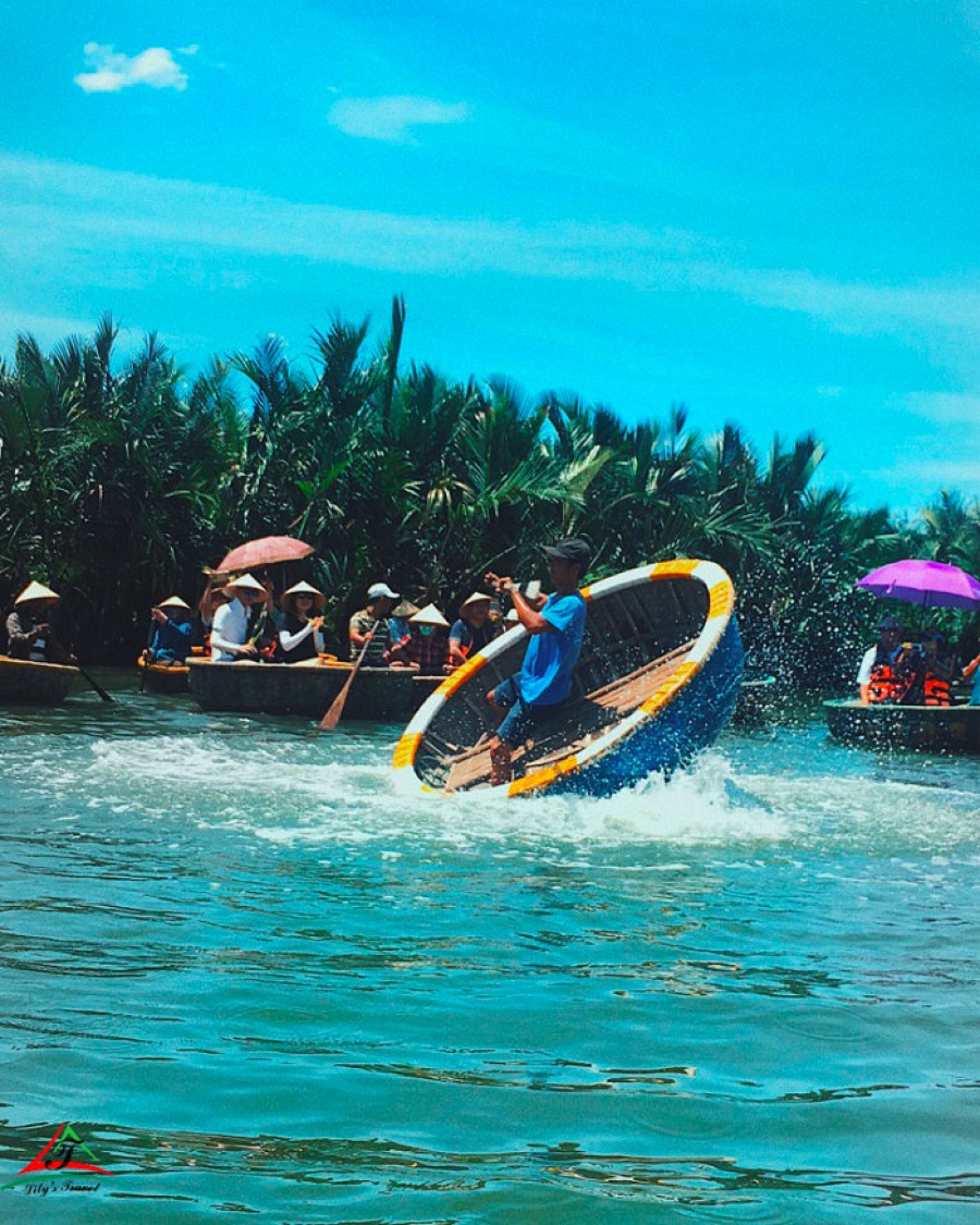 Cicurar boat at Bay Mau coconut forest