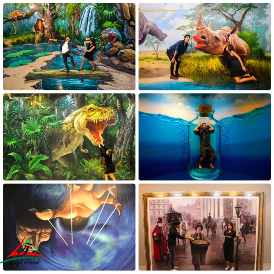 The 3D Painting Museum has 9 zones with 9 specialized themes with 130 works. Nearly 20 of Korea's top famous artists make paintings here. There are 2 floors in the museum for you to discover