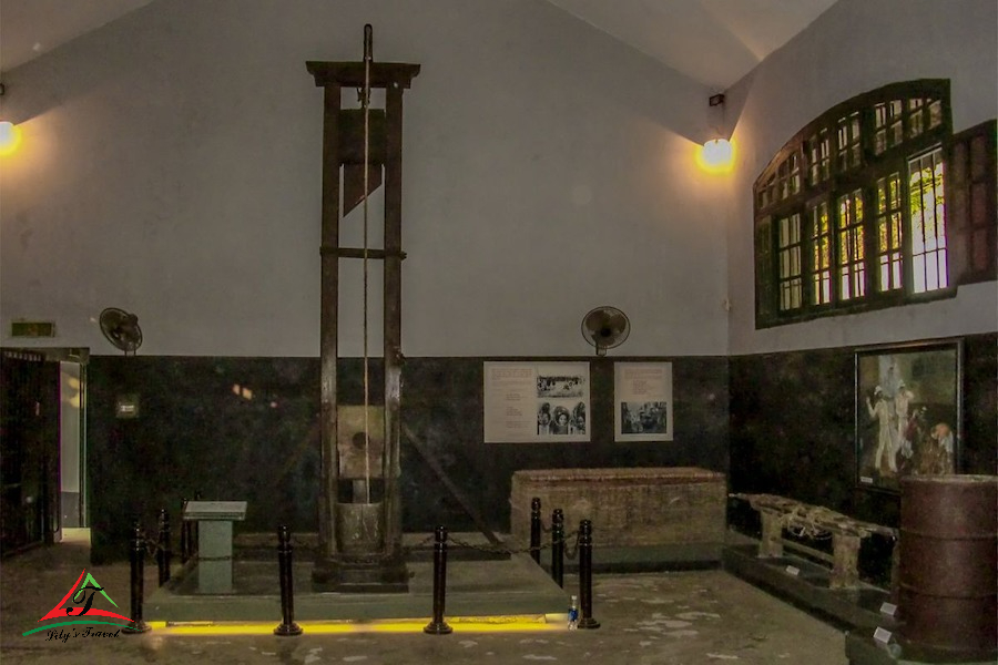 Guillotine in Hoa Lo Prison