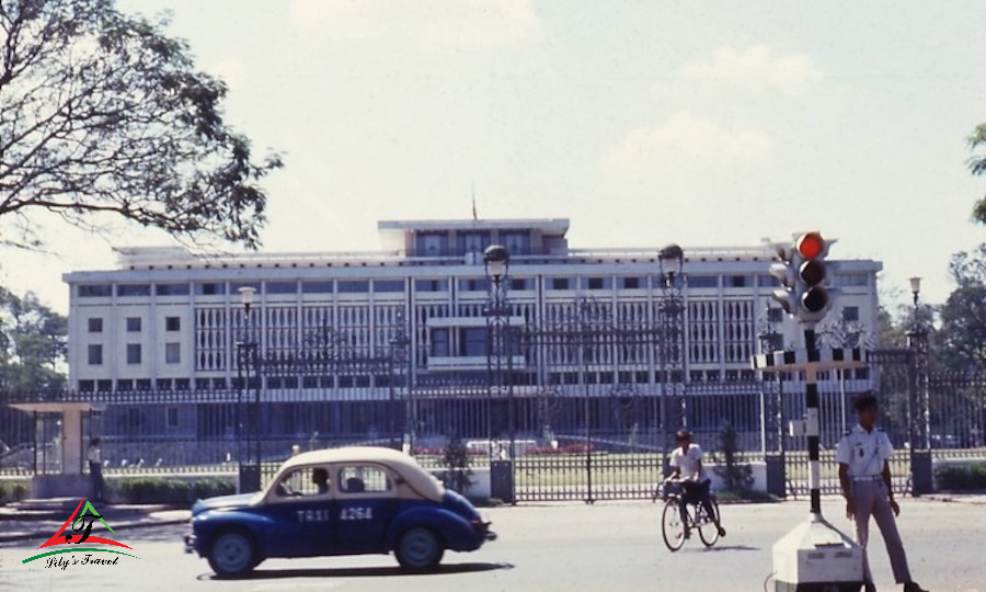 Old picture of Independence Palace