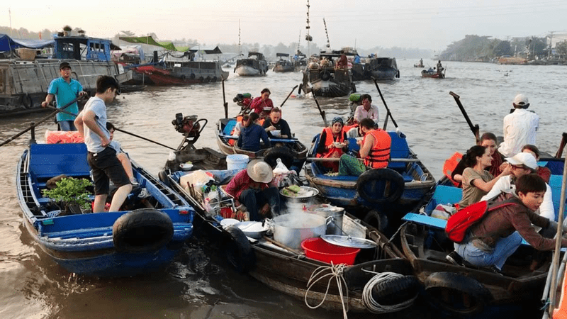 Some when Traveling from Ho Chi Minh to Can Tho by Boat