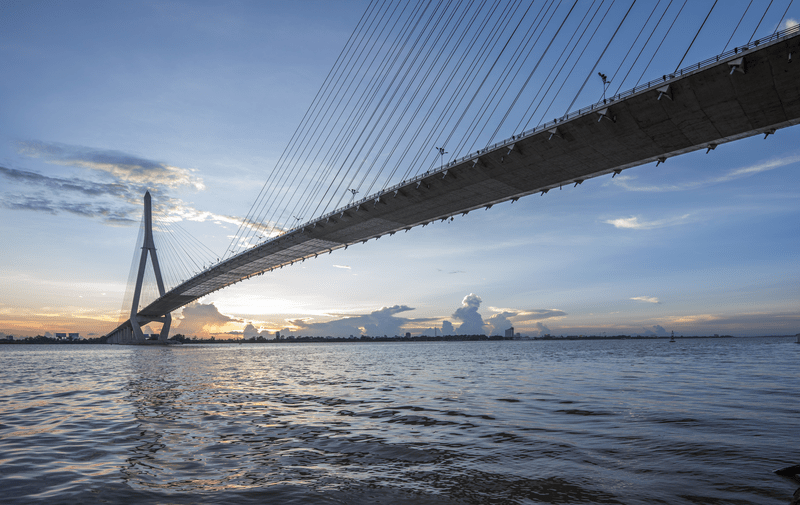 Can Tho Bridge's construction