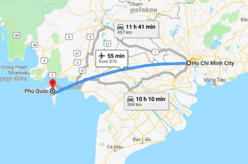 Distance From Ho Chi Minh To Phu Quoc