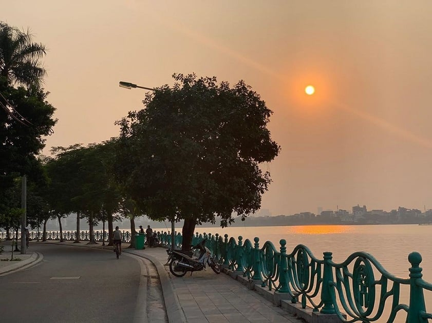 The West Lake is an iconic place of the capital city of Vietnam
