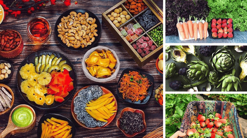 Local delicacies at Dalat Market