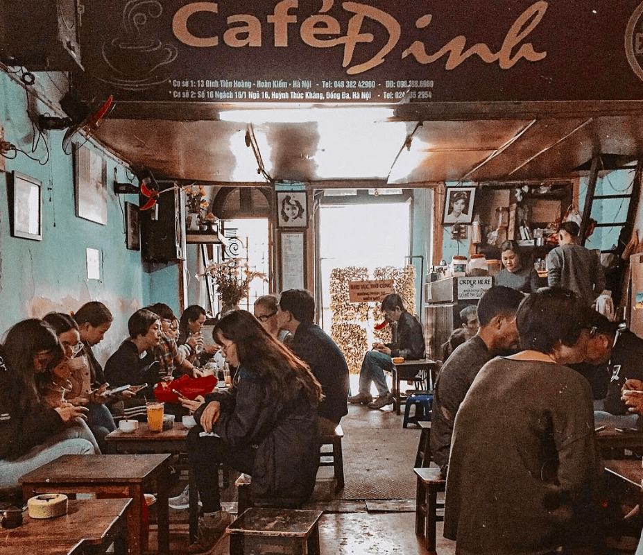 Egg coffee in Café Dinh stays true to its roots
