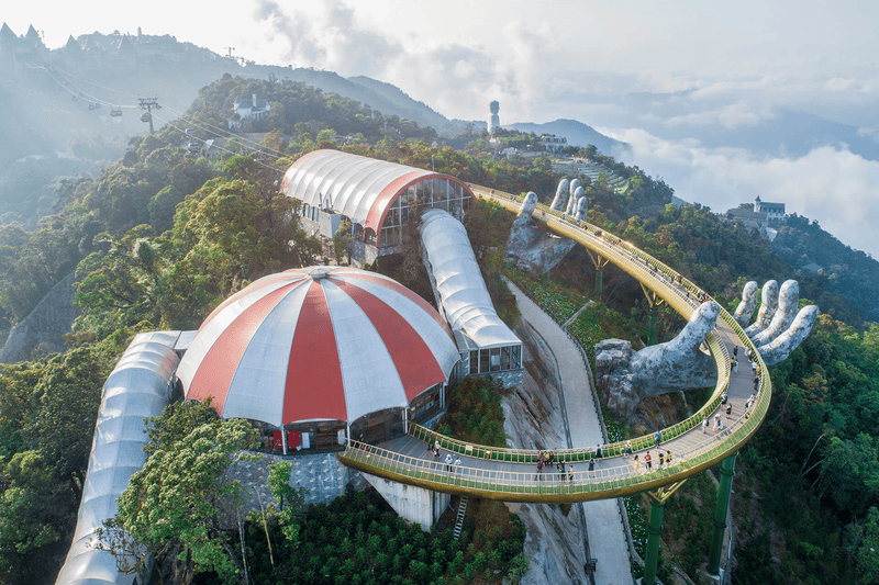 The architectural marvel of the Golden Bridge