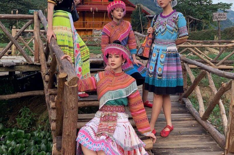 Try on traditional outfits for a memorable photo