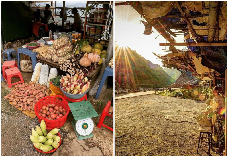 Local Markets Along Thung Khe Pass