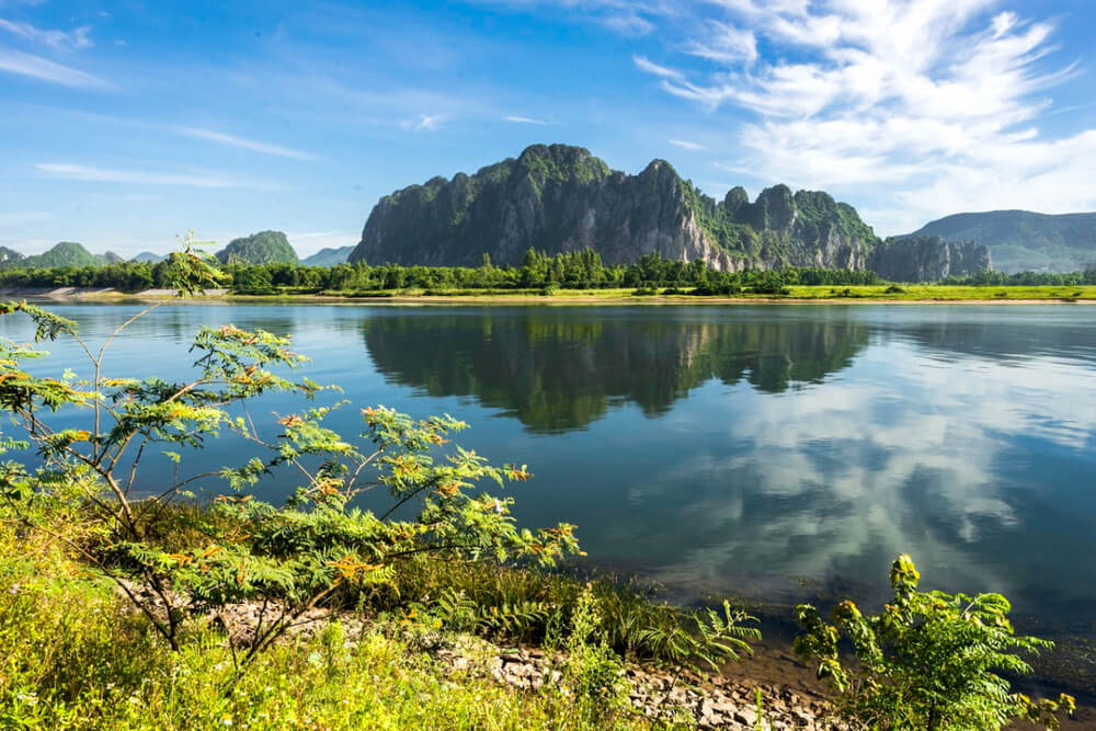 Gianh River weaves its shimmering waters through the heart of Quang Binh