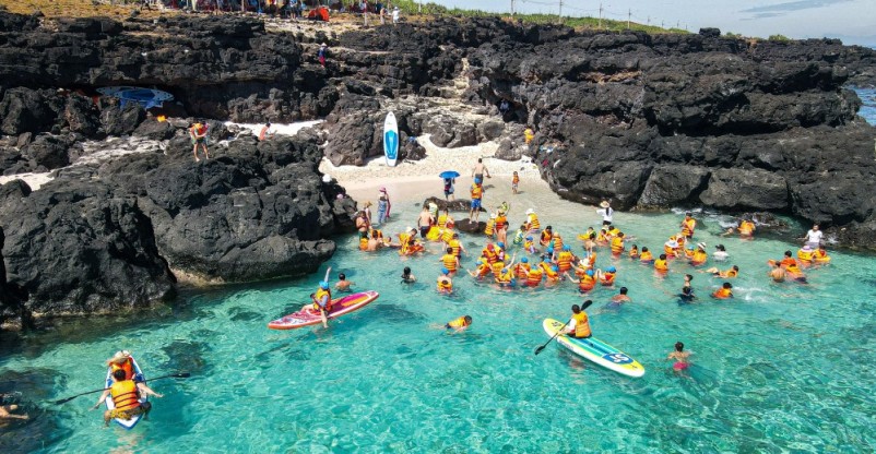 Turquoise waters and vibrant marine life make it a haven for water sports