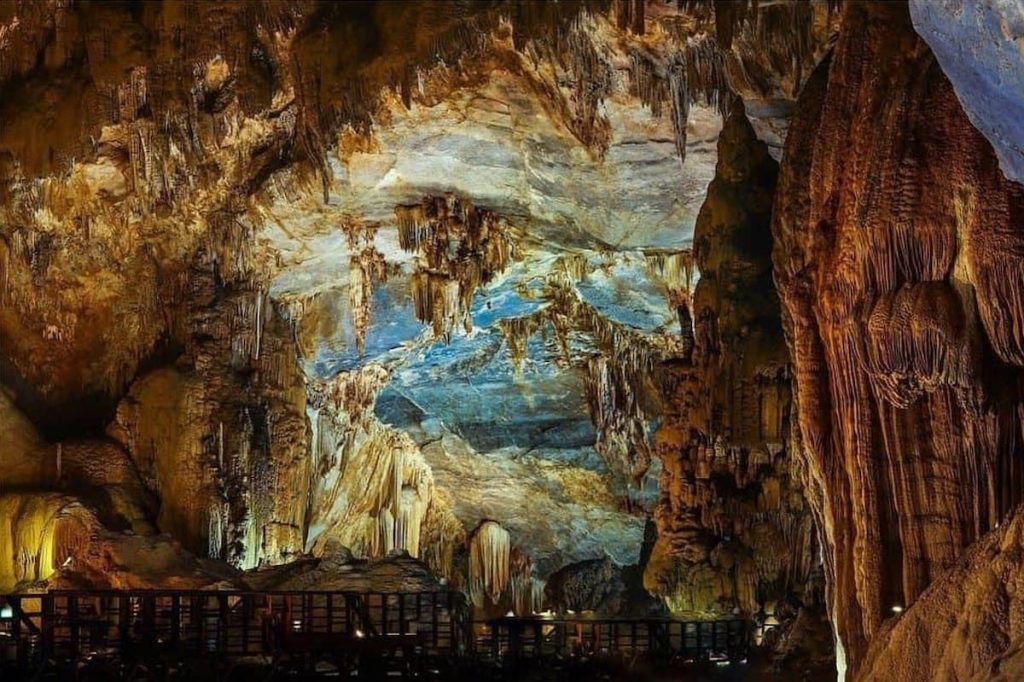 The best time to explore the cave is during the dry season