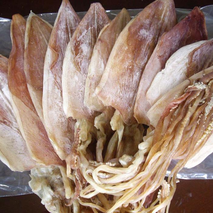 The dried products retain the full flavor and natural saltiness of the sea