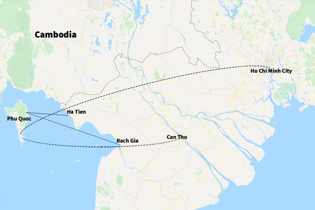 Taking a flight is the fastest way to reach Can Tho