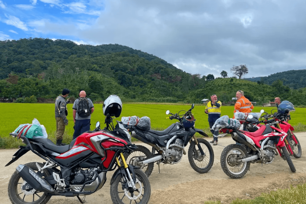 Choose motorbike for how to get to Mekong Delta from Ho Chi Minh