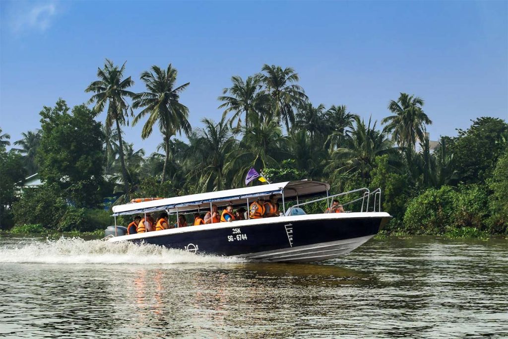 Hop on a speedboat for an exciting and picturesque adventure